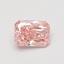 0.53 Ct. Fancy Vivid Pink Radiant Lab Grown Diamond
