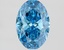 1.58 Ct. Fancy Vivid Blue Oval Lab Grown Diamond