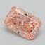 3.02 Ct. Fancy Vivid  Pink Radiant Lab Grown Diamond