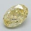 4.74 Ct. Fancy Vivid Yellow Oval Lab Grown Diamond