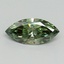 0.60 Ct. Fancy Vivid Green Marquise Lab Grown Diamond