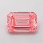 1.30 Ct. Fancy Vivid  Pink Emerald Lab Grown Diamond