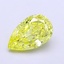 1.42 Ct. Fancy Intense  Yellow Pear Lab Grown Diamond