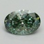 2.43 Ct. Fancy Vivid Green Oval Lab Grown Diamond