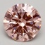 2.52 Ct. Fancy Intense Pink Round Lab Grown Diamond