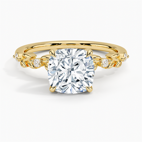 Leaves and Buds Diamond Ring