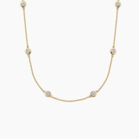 Bezel Strand 18 in. Diamond Necklace (1/2 ct. tw)