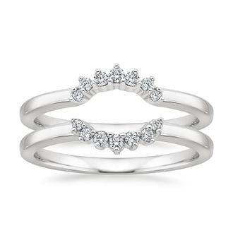 Crescent Nested Diamond Ring Stack