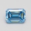 4.17 Ct. Fancy Vivid Blue Emerald Lab Grown Diamond
