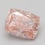 3.27 Ct. Fancy Vivid Pink Cushion Lab Grown Diamond