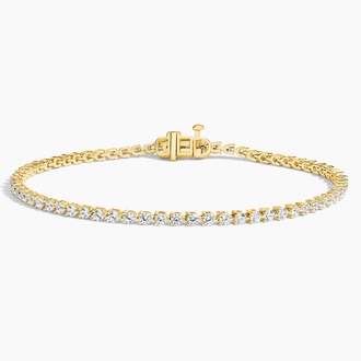 Three-Prong Diamond Tennis Bracelet