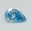 0.40 Ct. Fancy Vivid Blue Pear Lab Grown Diamond