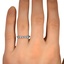 The Shyama Ring, smallzoomed in top view on a hand