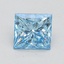 1.01 Ct. Fancy Vivid Blue Princess Lab Grown Diamond
