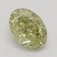 0.70 Ct. Fancy Brownish Greenish Yellow Oval Diamond