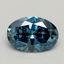 1.04 Ct. Fancy Vivid Blue Oval Lab Grown Diamond