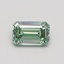 0.59 Ct. Fancy Intense Green Emerald Lab Grown Diamond