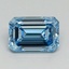 1.52 Ct. Fancy Vivid Blue Emerald Lab Grown Diamond