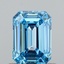 1.02 Ct. Fancy Vivid Blue Emerald Lab Grown Diamond