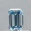 0.31 Ct. Fancy Vivid Blue Emerald Lab Grown Diamond