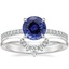 18K White Gold Viviana Diamond Ring (1/4 ct. tw.) with Lunette Diamond Ring