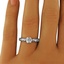 The Jaffa Ring, smalltop view on a hand