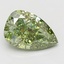 5.08 Ct. Fancy Vivid Green Pear Lab Grown Diamond