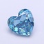 1.66 Ct. Fancy Vivid  Blue Heart Lab Grown Diamond