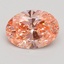2.10 Ct. Fancy Intense Pink Oval Lab Grown Diamond