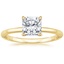 18K Yellow Gold Petite Heritage Diamond Ring, smalltop view