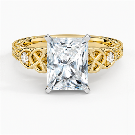 18K Yellow Gold Aberdeen Celtic Diamond Ring
