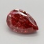 1.43 Ct. Fancy Vivid Brownish Pink Pear Lab Grown Diamond