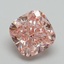 3.51 Ct. Fancy Vivid Pink Cushion Lab Grown Diamond