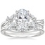18K White Gold Azalea Twist Diamond Ring with Yvette Diamond Ring