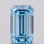1.09 Ct. Fancy Intense Blue Emerald Lab Grown Diamond