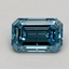 0.76 Ct. Fancy Intense Blue Emerald Lab Grown Diamond