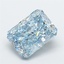3.14 Ct. Fancy Vivid Blue Radiant Lab Grown Diamond