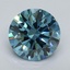 3.01 Ct. Fancy Vivid Blue Round Lab Grown Diamond
