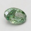 4.10 Ct. Fancy Vivid Green Oval Lab Grown Diamond