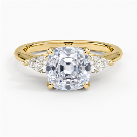 Fleur Three Stone Diamond Ring