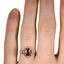 The Urvi Ring, smallzoomed in top view on a hand