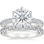 18KW Moissanite Luxe Sienna Diamond Bridal Set (1 1/8 ct. tw.), smalltop view