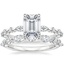 18K White Gold Versailles Hidden Halo Diamond Ring with Grand Versailles Diamond Ring (1 ct. tw.)