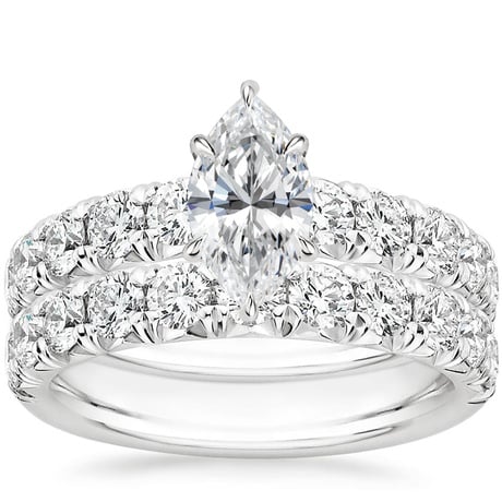 18K White Gold Ellora Diamond Bridal Set