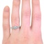 The Dalene Ring, smallzoomed in top view on a hand