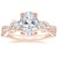 14K Rose Gold Luxe Willow Three Stone Diamond Ring (1/2 ct. tw.), smalltop view