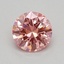 0.36 Ct. Fancy Vivid Pink Round Lab Grown Diamond