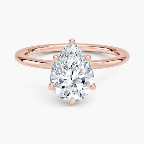 14K Rose Gold Perfect Fit 1.4mm Solitaire Ring
