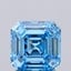 1.68 Ct. Fancy Vivid  Blue Asscher Lab Grown Diamond