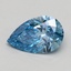 0.75 Ct. Fancy Vivid Blue Pear Lab Grown Diamond